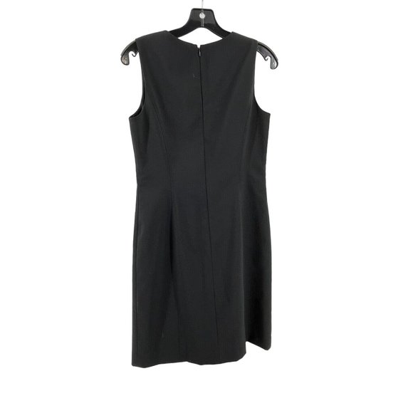 Ann Taylor Women's Black Sleeveless Wool Blend A Line Career Dress Size 8P - Picture 5 of 16